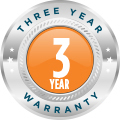 3 years warranty logo