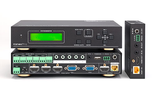 Kanex HDSC51HDBT Kanex HDSC51HDBT 5-Input Presentation HDBaseT Switcher & Scaler with Audio