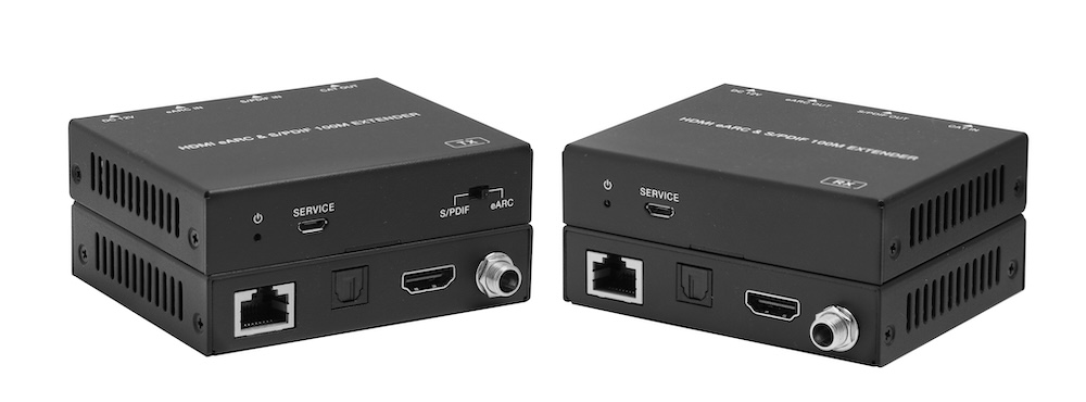 AUD-EXT-EARC100M: eARC and S/PDIF Audio Over One CAT Cable
