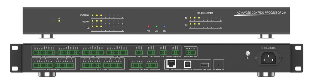 Features & Configuration: RS-232, IR & Relay Control