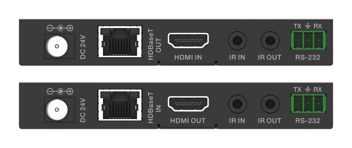18Gbps 4K60 HDMI over HDBaseT Extender Kit with PoC - 40m 4K / 70m 1080p