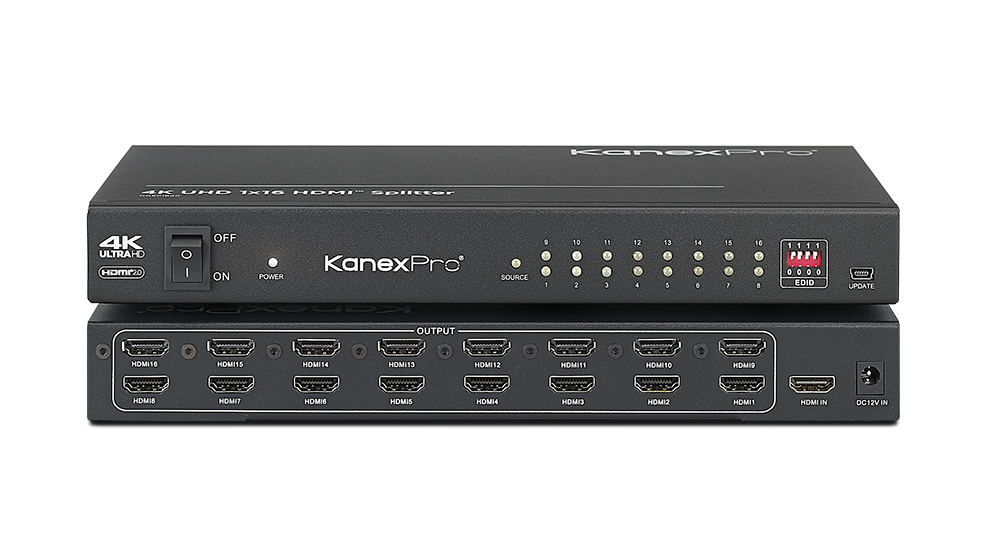 canal accessory CAPK-16 2個セット 4K UHD 1x16 HDMI Distribution Amplifier w/ HDCP2.2