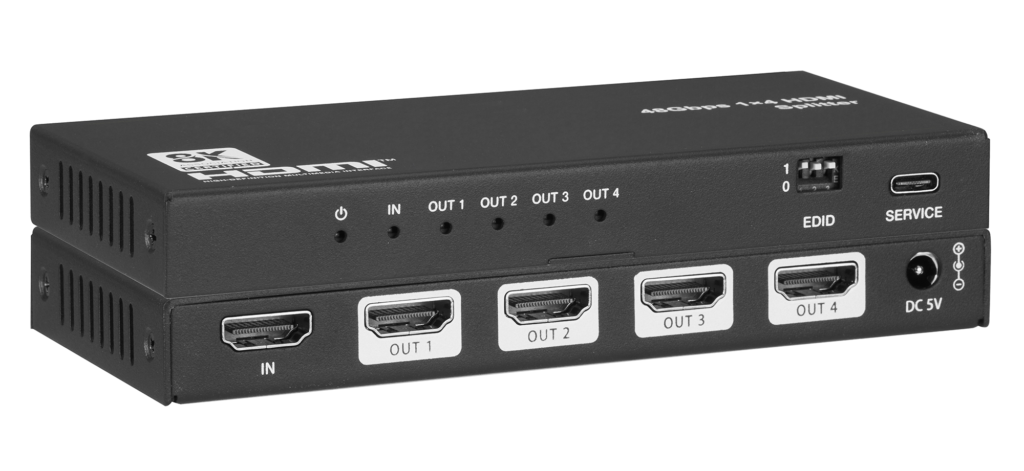 HDMI 1x4 Splitter 8K@60 48Gbps