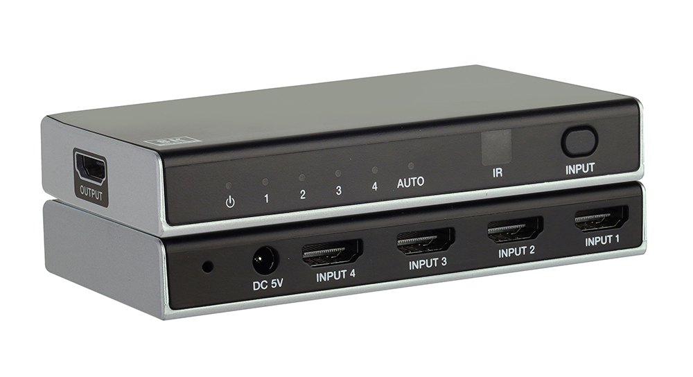 Conmutador HDMI 2.0 4X1 4K UHD Audio 3D SPDIF HDCP 2.2 HDR10 Dolby Vision  18Gbs +