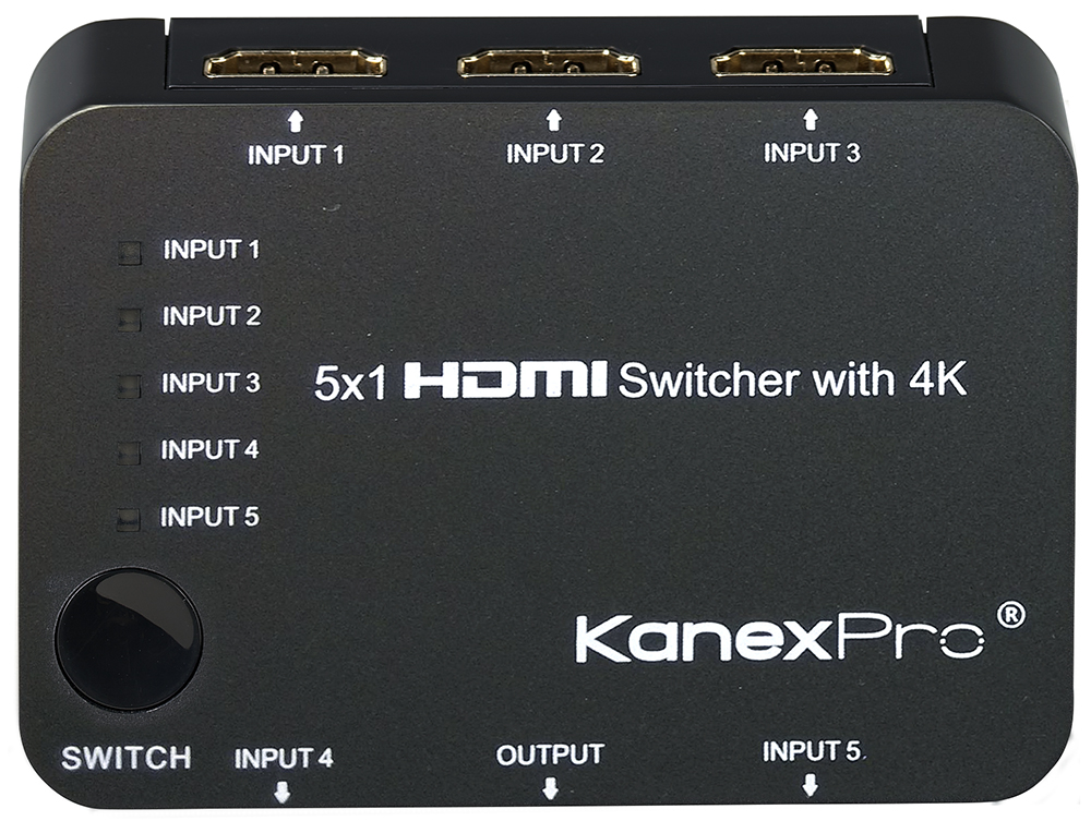 5x1 HDMI Switcher with 4K Support
